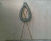 Art. 37 CORONA OVALE ALTA con 2 gambe ciuffo sopra 103-63-14