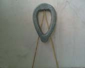 Art. 36 CORONA OVALE ALTA con 2 gambe ciuffo sotto 103-63-14